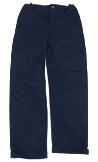 Tmavomodré chino plátěné kalhoty RIVER ISLAND