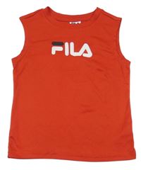 Červené športové tielko s logom FILA