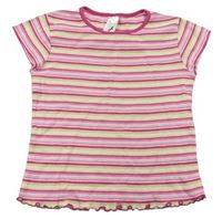 Ružovo-farebné pruhované tričko Palomino