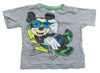Šedé tričko Mickey mouse zn. C&A