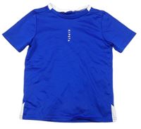 Zafírové funkčné tričko s logom Kipsta