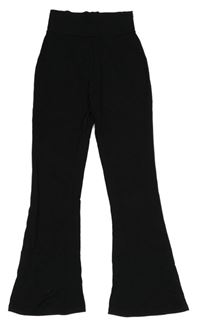 Čierne flare legíny New Look