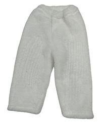 Biele chlpaté tepláky