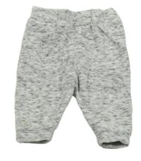 Světlešedé melírované sametové tepláky Orsolino