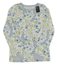 Nové - Bílé květované triko Dunnes