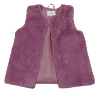 Staroružová kožušinová podšitá vesta S. Oliver