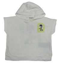 Bílé tričko s palmou a kapucí Kiki&Koko