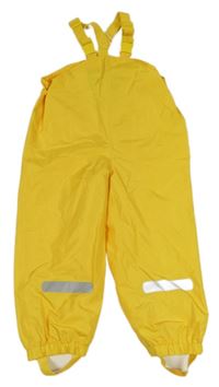 Hořčicové šusťákové podšité laclové kalhoty Impidimpi