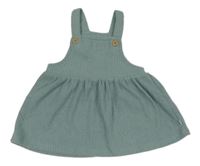 Zelené rebrované úpletové na traké šaty F&F