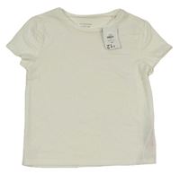 Nové - Smetanové crop tričko Primark