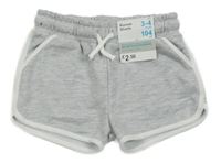 Nové - Sivé melírované teplákové kraťasy Primark