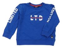 Modrá mikina s nápisom Europe Kids