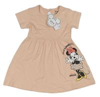 Světlerůžové šaty s Minnie Disney