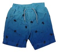 Modré plážové kraťasy s korytnačkami Mothercare