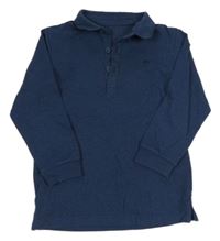Tmavomodré polo triko Matalan
