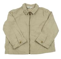 Béžová rifľová bunda s golierikom H&M