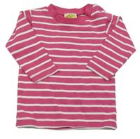 Ružovo-biele pruhované tričko