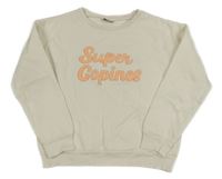 Smotanová mikina s nápisom