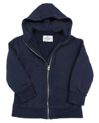 Tmavomodrá prepínaci mikina s kapucňou M&S