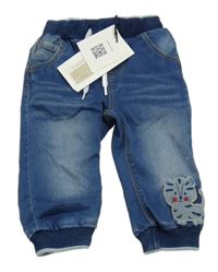 Nové - modré teplákové cuff rifle s tygrem Name it