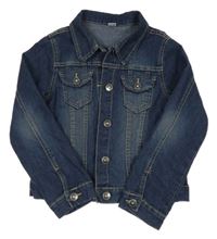 Tmavomodrá riflová bunda 