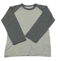 Šedo-tmavošedé triko 