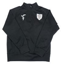 Čierna športová mikina s erbem JOMA