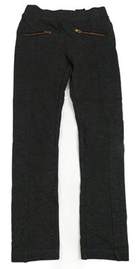 Antracitové legíny se zipy H&M