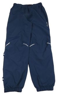 Tmavomodré šusťákové kalhoty Trollkids