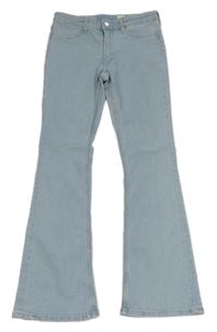 Světlemodré flare rifle H&M