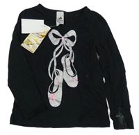 Nové - Černé triko s botami C&A