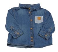 Modrá riflová lehká košile Obaibi