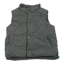 Antracitová šusťáková zateplená vesta Zara