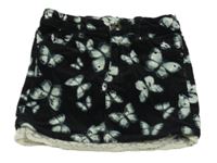 Čierno-zelená menšestrová sukňa s motýlikmi H&M