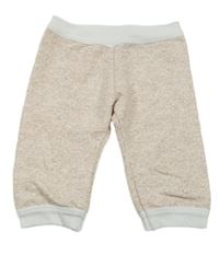 Béžovo-biele melírované tepláky