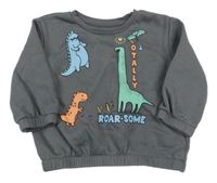 Antracitová mikina s diny Primark