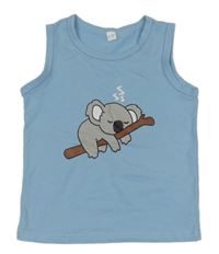 Světlemodrý nátělník s koalou 