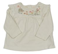 Bílé triko se zvířátky Next