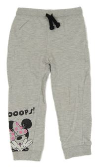 Světlešedé tepláky s Minnie Disney
