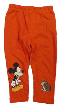 Červené ľahké tepláky s Mickeym Sinsay