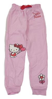 Růžové tepláky s Hello Kitty 