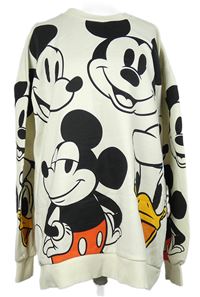 Dámska biela oversized mikina s Mickeym zn. George