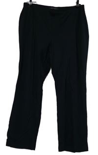 Dámske tmavomodré crop teplákové nohavice M&S