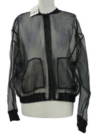 Nové - Dámská černá organzová lehká bunda Zara 