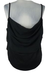 Dámský černý tylový crop top Boohoo 