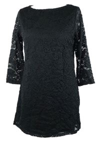 Dámske čierne čipkové šaty Liz Claiborne