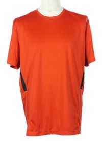 Pánske červené športové funkčné tričko s pruhmi Reebok
