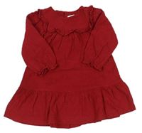 Červené pruhované šaty Zara