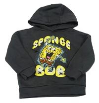 Šedá mikina se Spongebobem a kapucí Primark