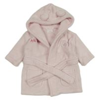 SVětlerůžový chlupatý župan s páskem a kapucí Babytown 